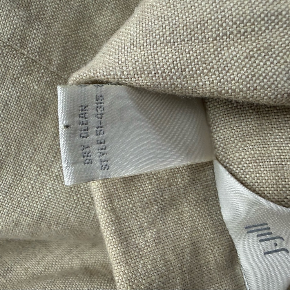 J. Jill Linen Jacket Small Neutral Button Front Lightweight Chic Layered Top - Picture 7 of 9